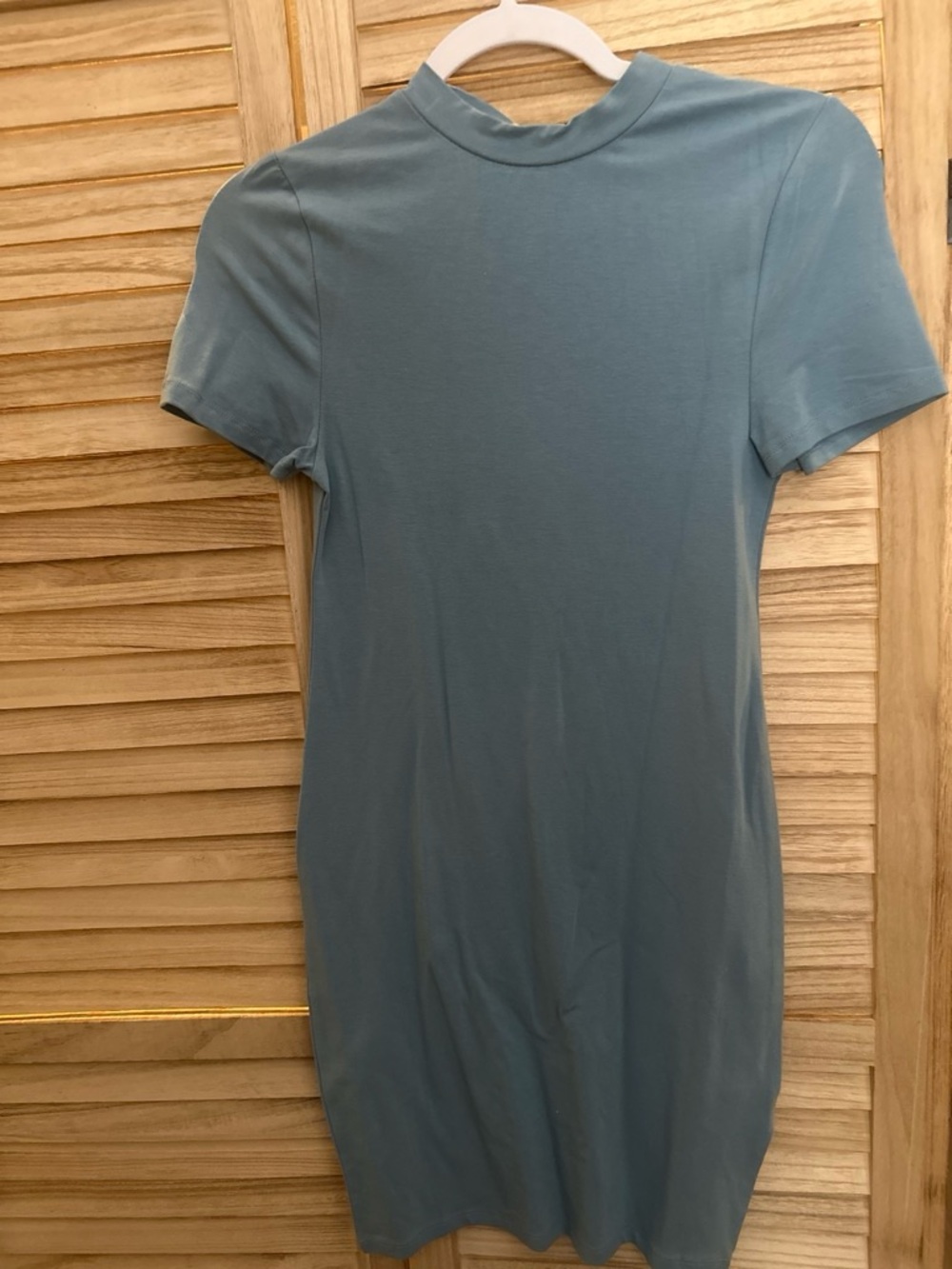 Cotton On Short Sleeve Crewneck Tunic Dress - Dusty Blue